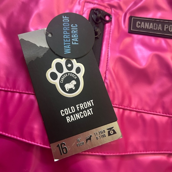 Pink Dog Jacket with Black Lining - Picture 4 of 5